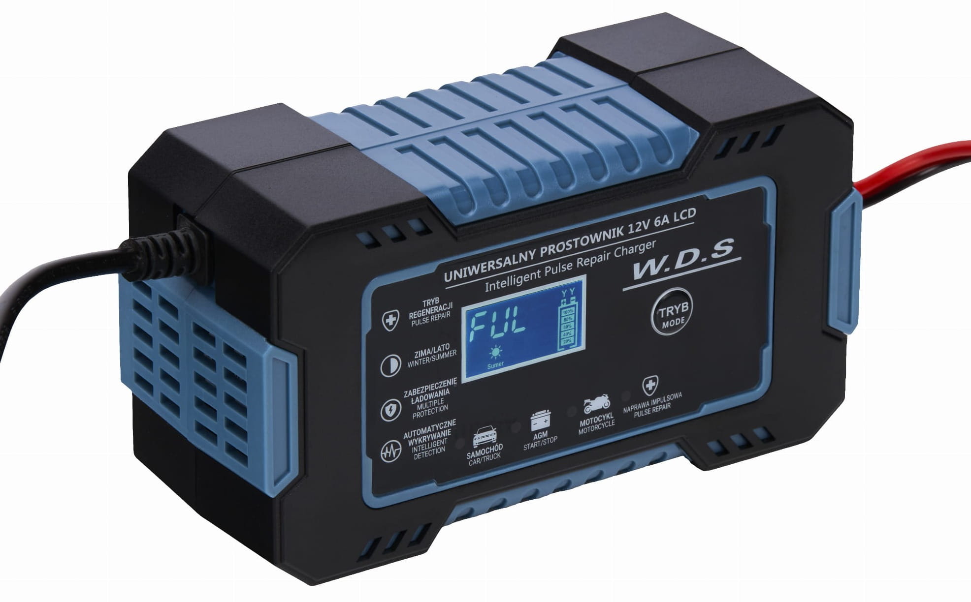 Universaalne automaatne akulaadija 12 V / 6 A WDS2230