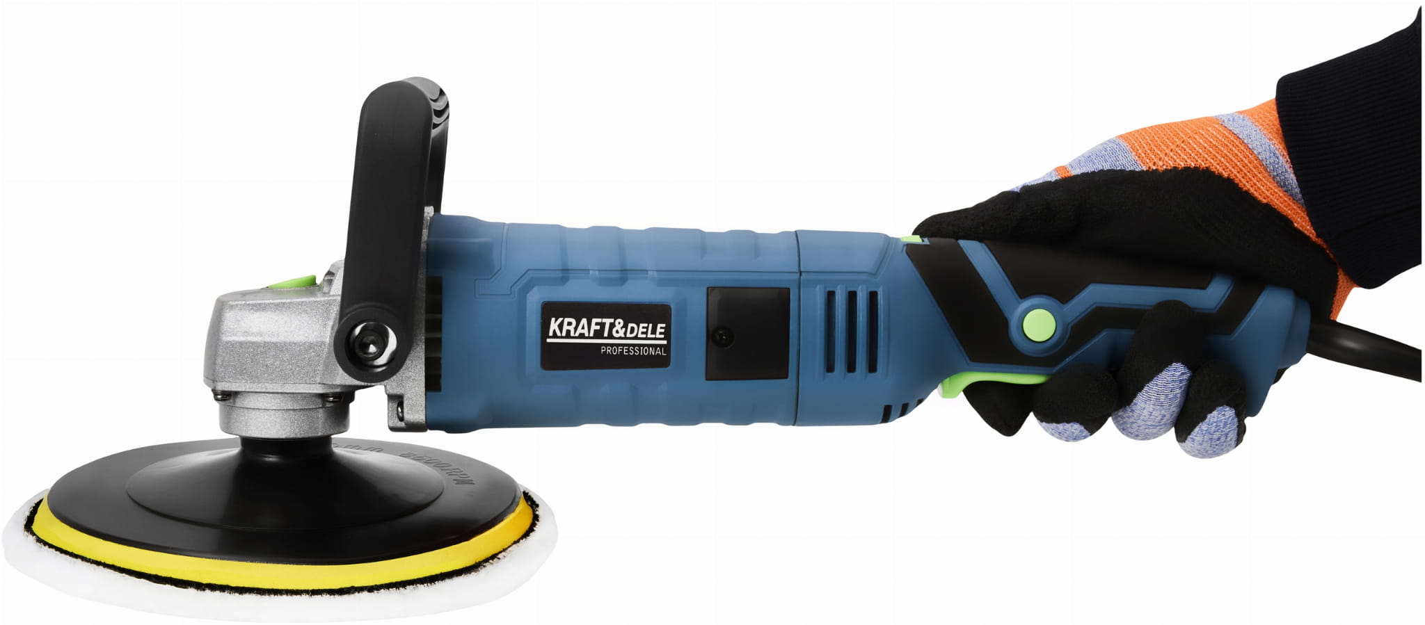 Electric polisher 2650W 180mm 800-3300 rpm XXL set KD3079 (D30)
