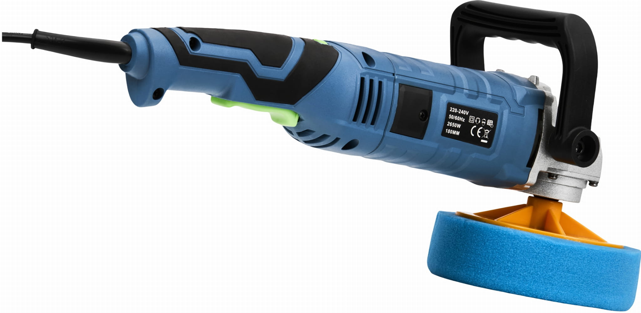 Electric polisher 2650W 180mm 800-3300 rpm XXL set KD3079 (D30)