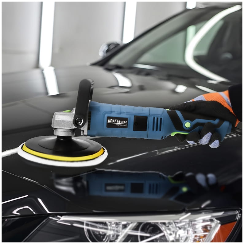 Electric polisher 2650W 180mm 800-3300 rpm XXL set KD3079 (D30)