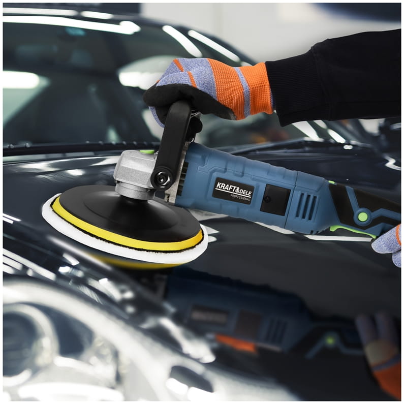 Electric polisher 2650W 180mm 800-3300 rpm XXL set KD3079 (D30)