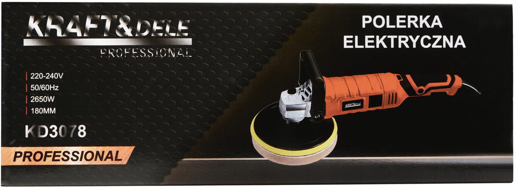 Electric polisher 2650W 180mm 800-3300rpm KD3078 (D10)