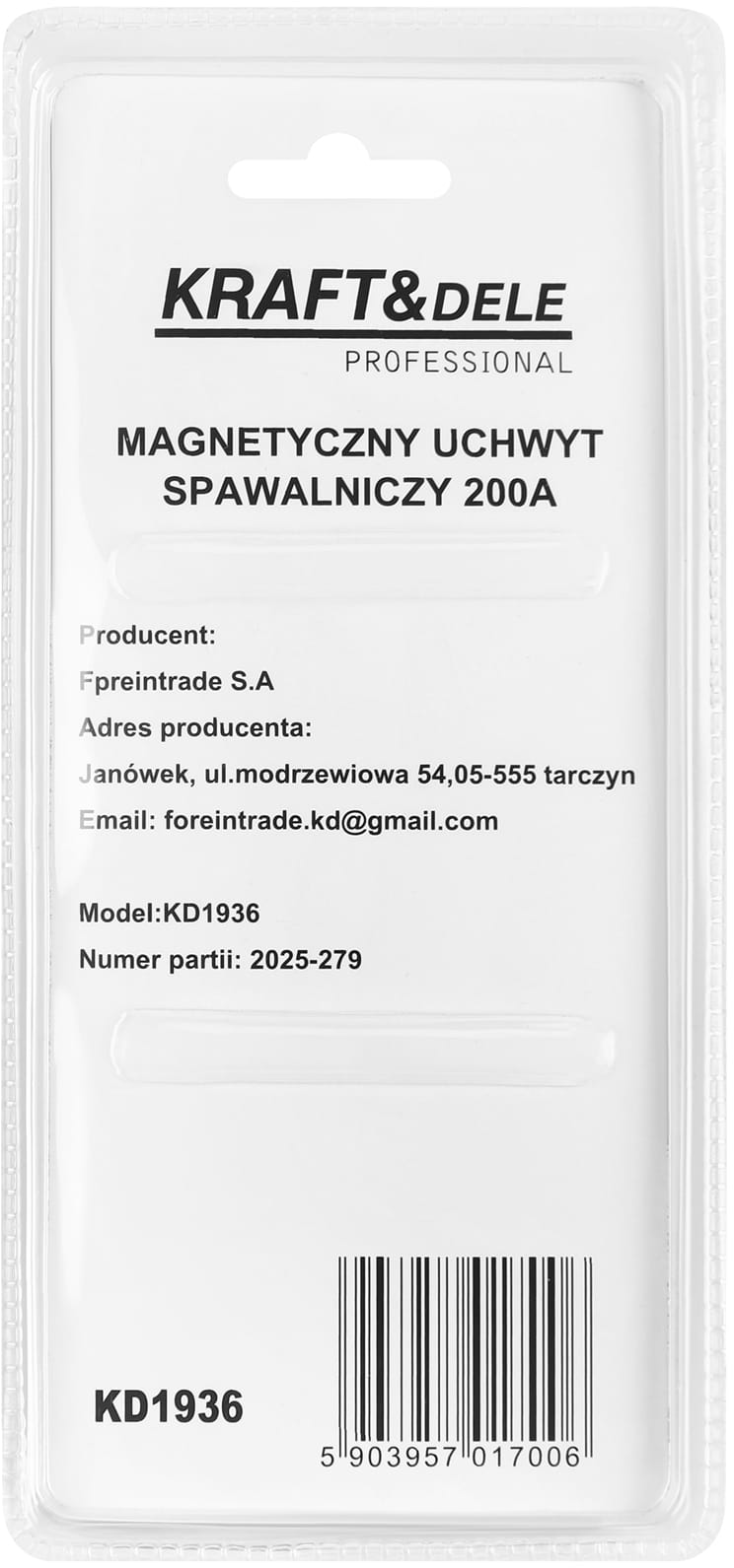 MAGNETILINE KEEVITUSHOIDIK 200A KD1936