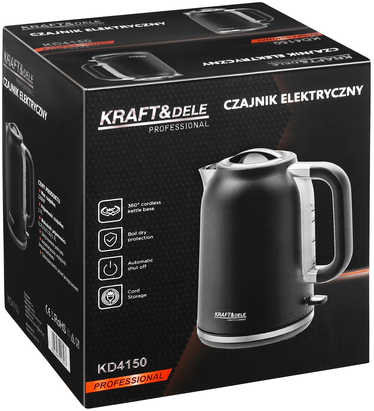 Elektriline veekeetja 2200W 1.7L KD4150