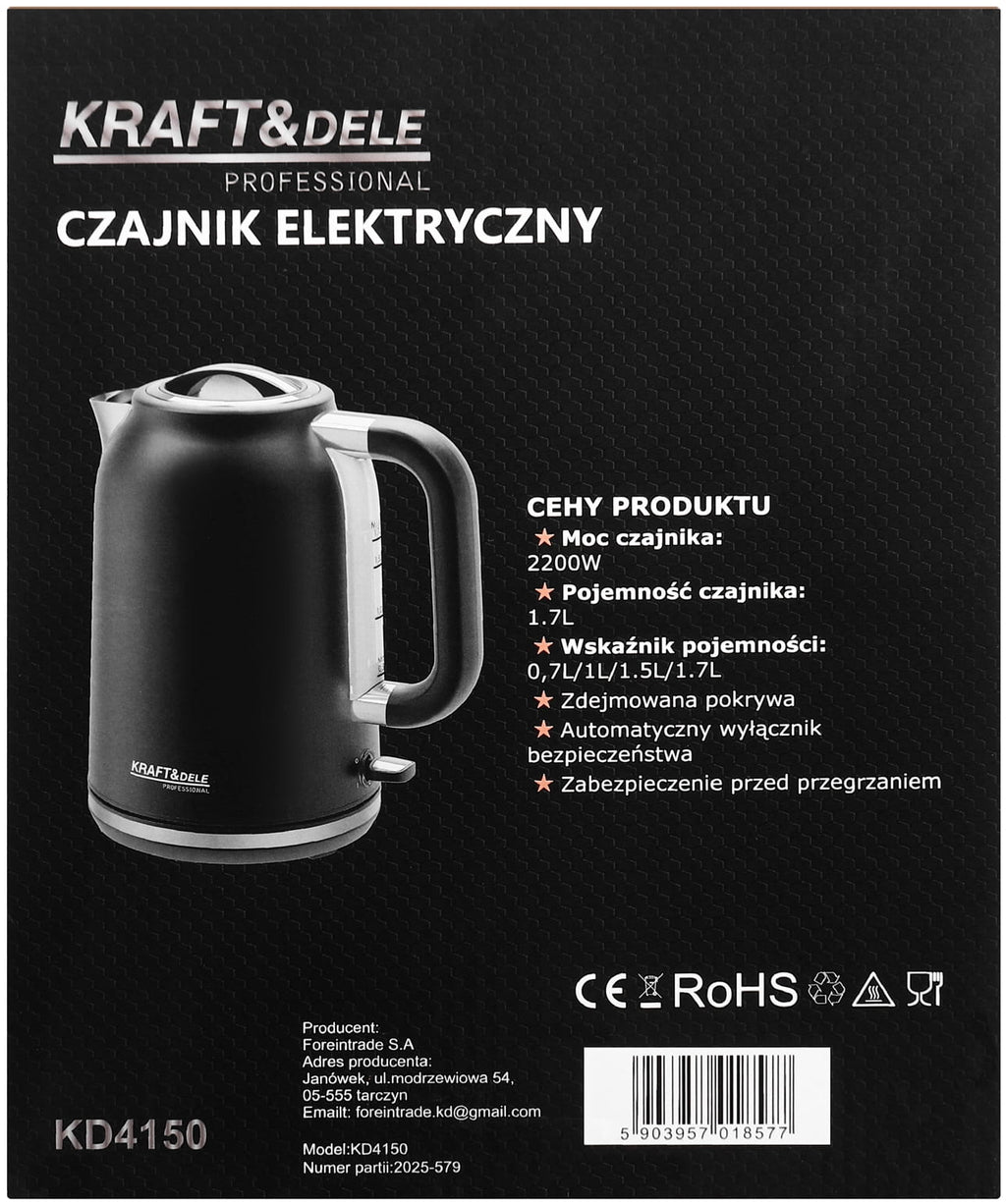 Elektriline veekeetja 2200W 1.7L KD4150
