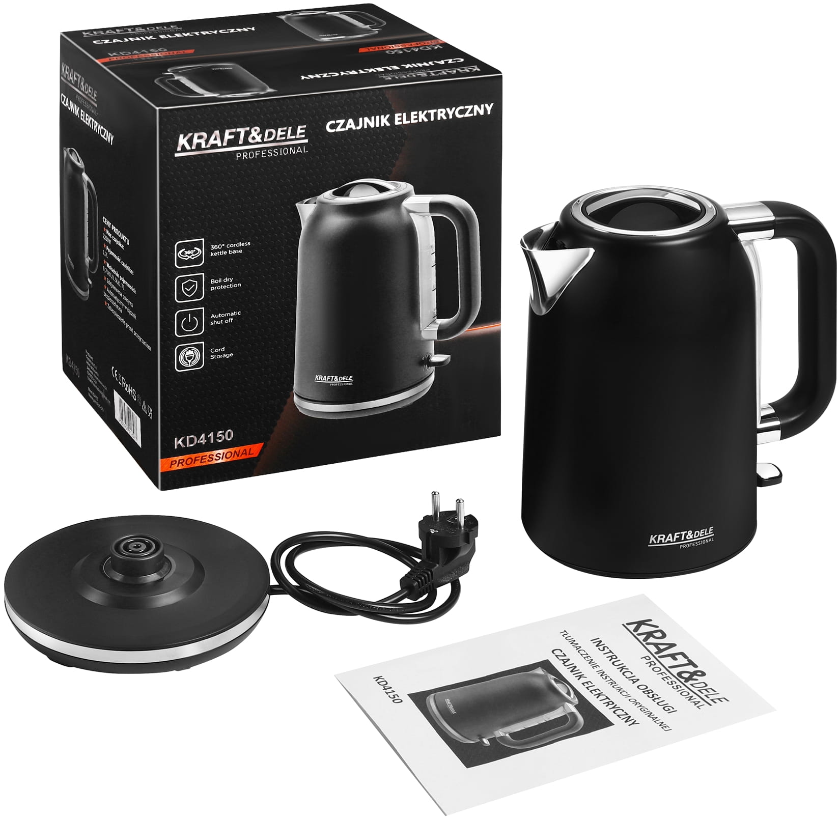 Elektriline veekeetja 2200W 1.7L KD4150