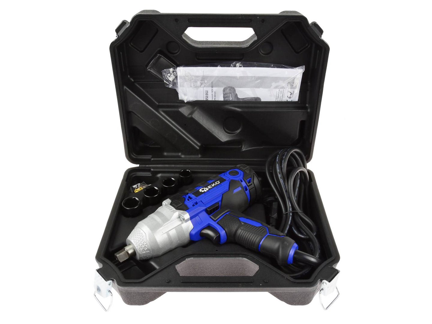 450W Electric Impact Wrench 230V 1/2 Sq. Drive + Sockets — NEW MODEL