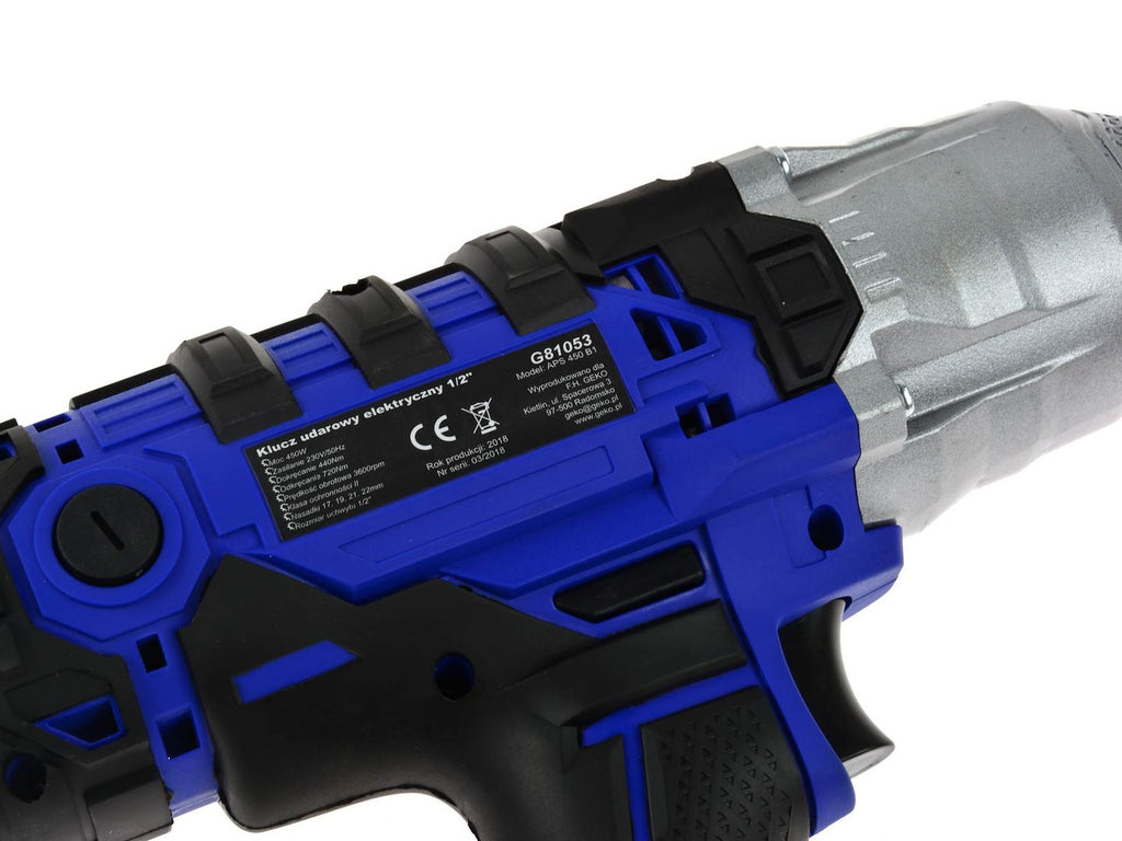 450W Electric Impact Wrench 230V 1/2 Sq. Drive + Sockets — NEW MODEL