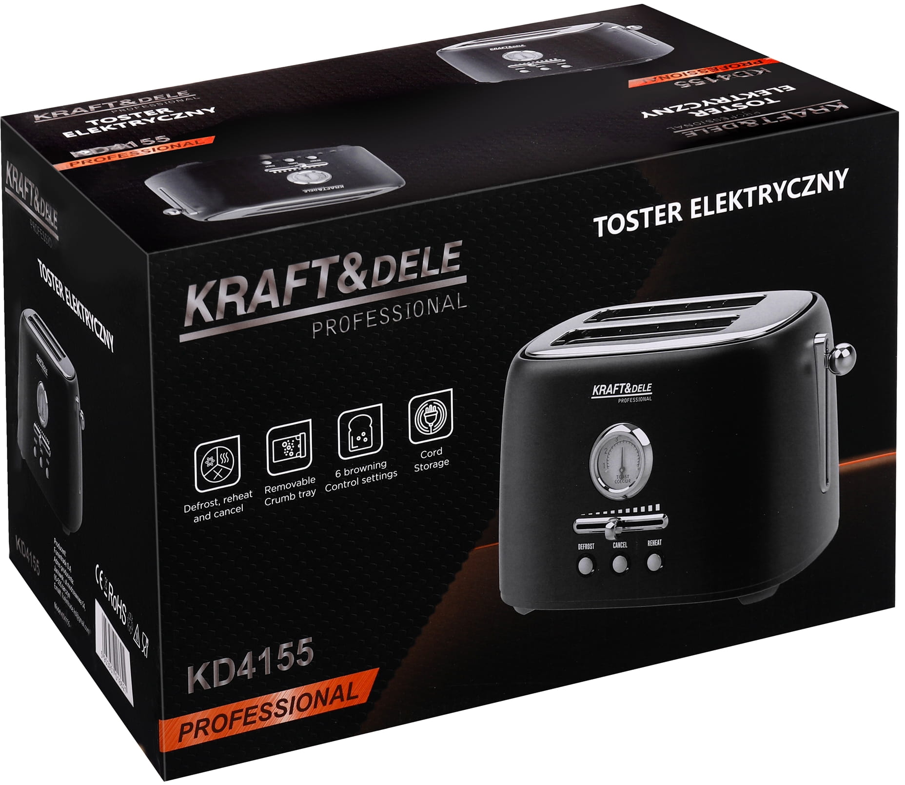 Electric Toaster 1000W KD4155
