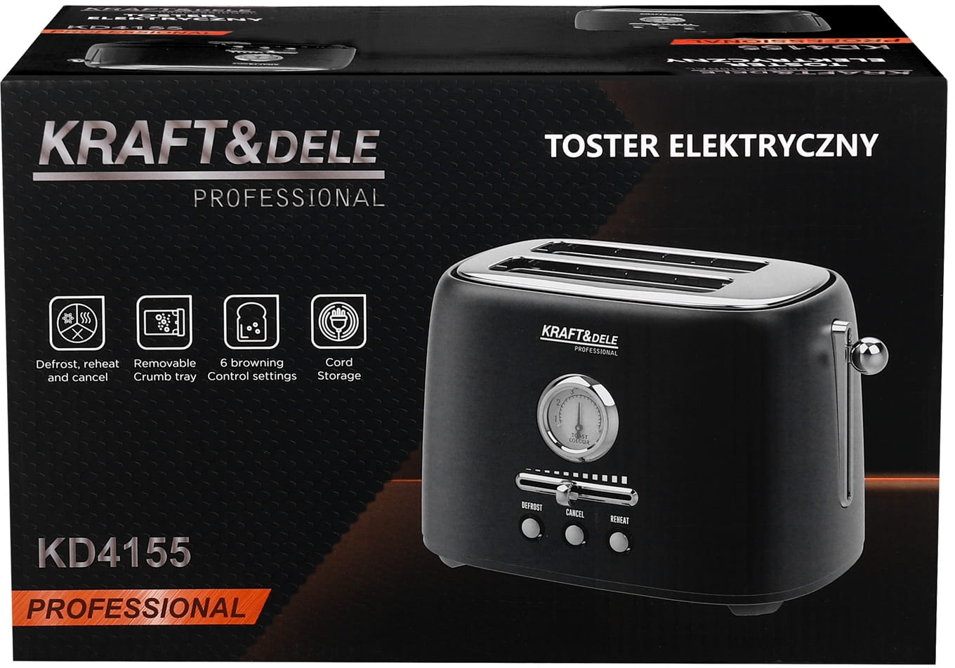 Electric Toaster 1000W KD4155