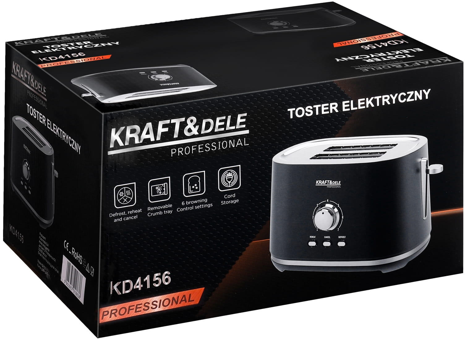 Electric Toaster 1000W KD4156
