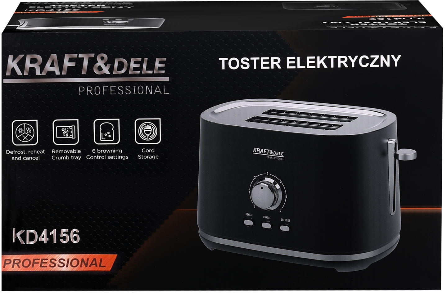Electric Toaster 1000W KD4156