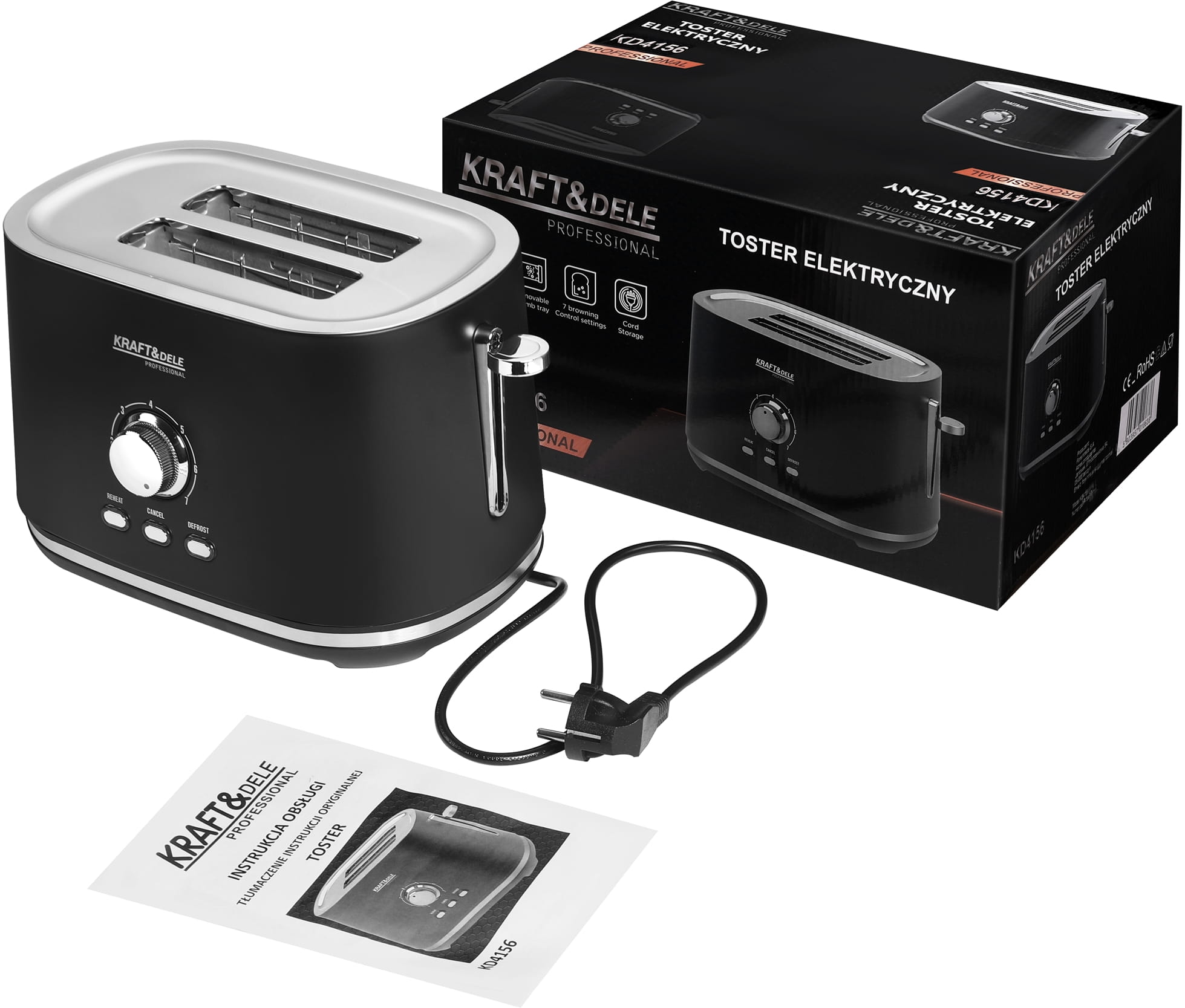 Electric Toaster 1000W KD4156