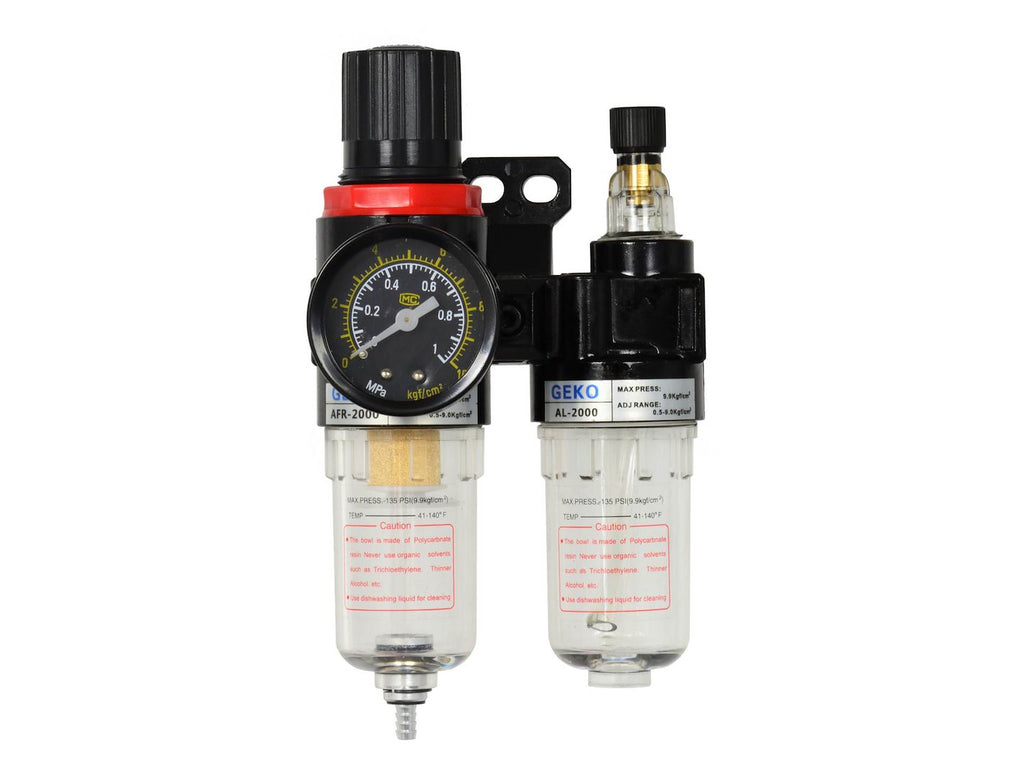 Air Pressure Regulator with Water Separator Filter, 1/4"
