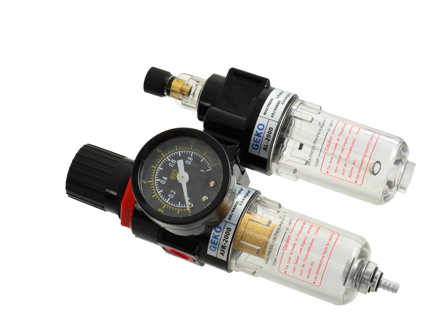 Air Pressure Regulator with Water Separator Filter, 1/4"