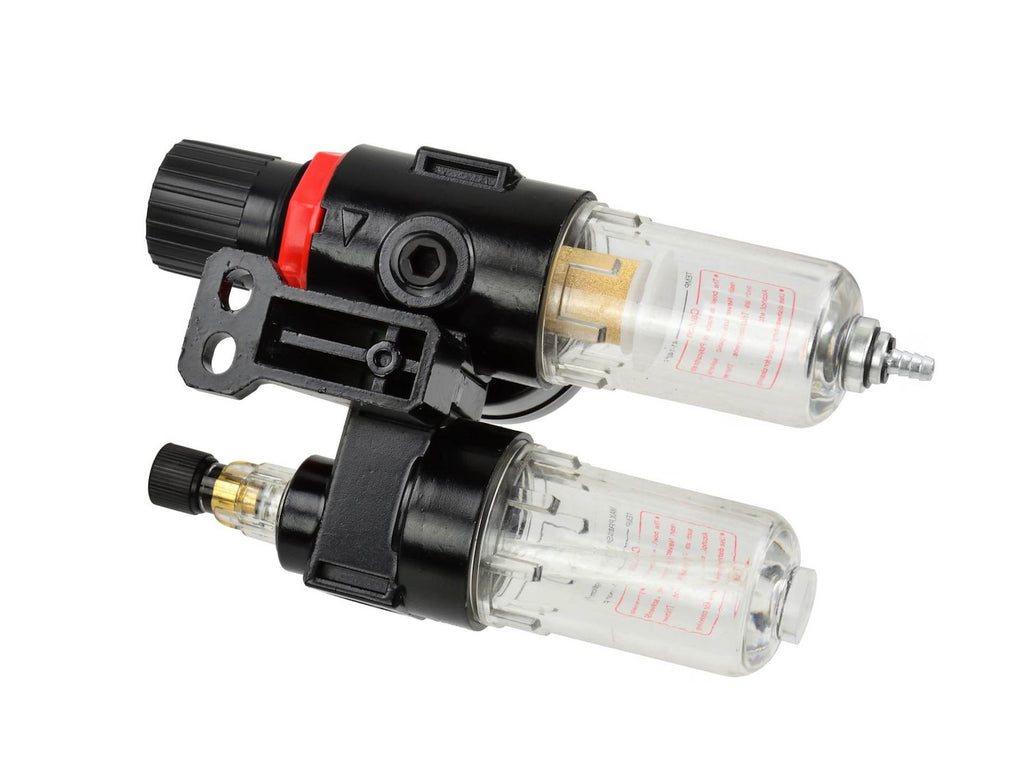 Air Pressure Regulator with Water Separator Filter, 1/4"