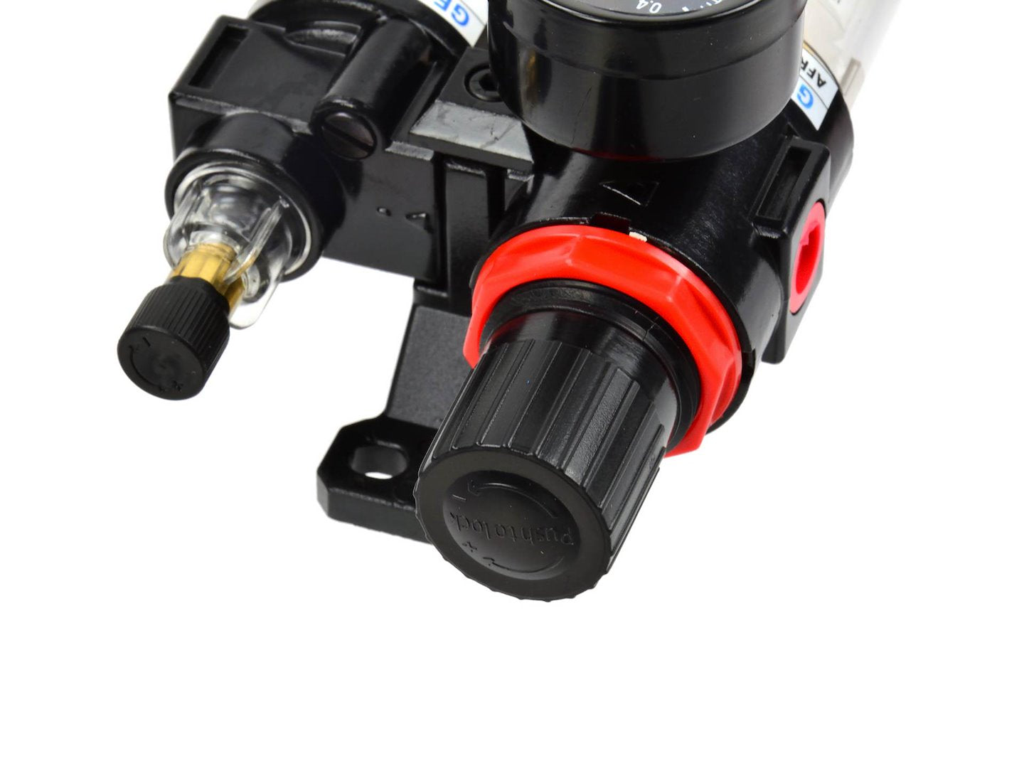 Air Pressure Regulator with Water Separator Filter, 1/4"