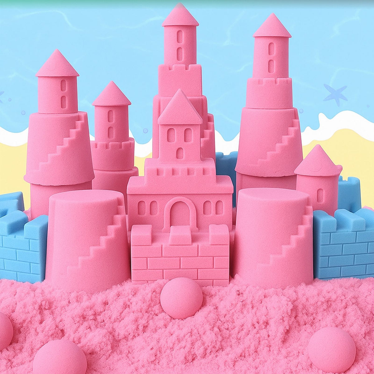 Kinetic Sand kineetilise liiva komplekt 2,5 kg 45-osaline RC-K-1094