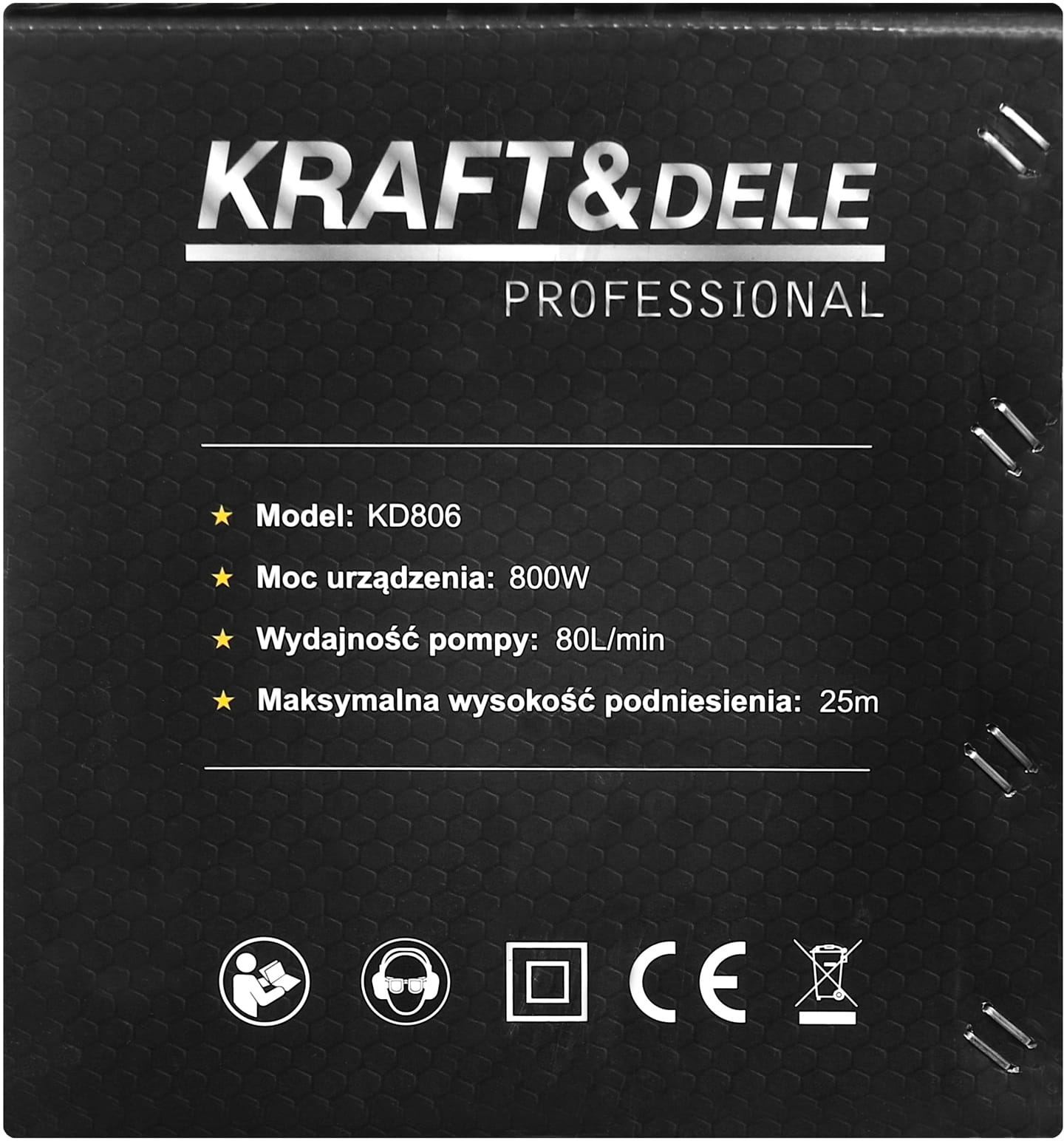 WATER PUMP 800W 80L/MIN KD806