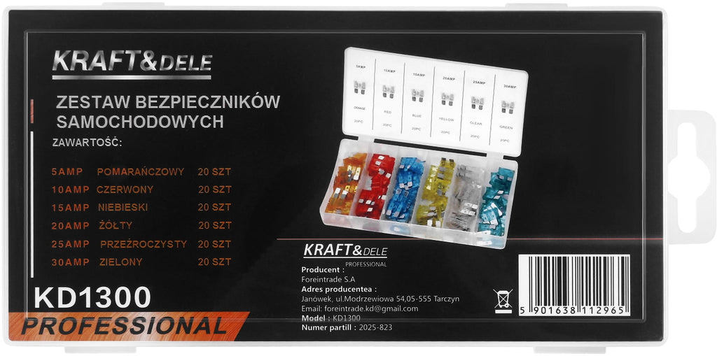 Autokaitsmed 120 tk. 5-30A KD1300