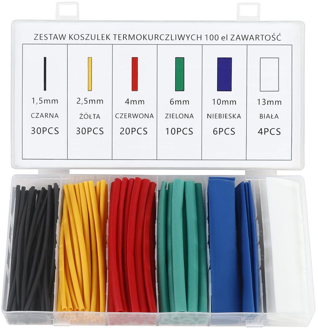 Heat shrink tubing set 100 pcs. KD10918 (VC12)