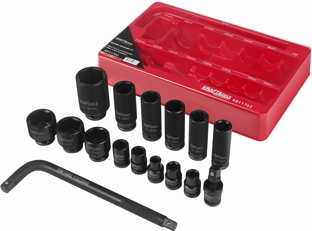 IMPACT SOCKETS 16PCS. KD11762