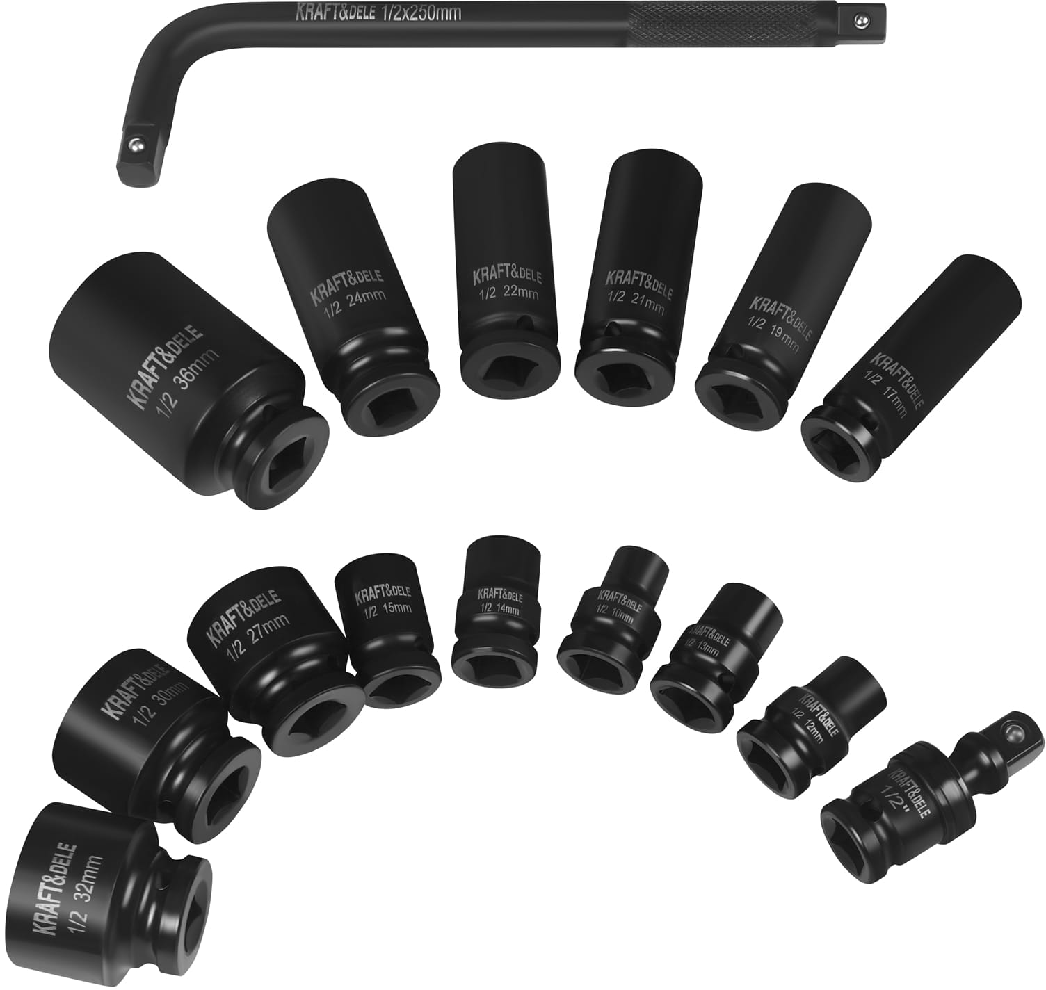 IMPACT SOCKETS 16PCS. KD11762
