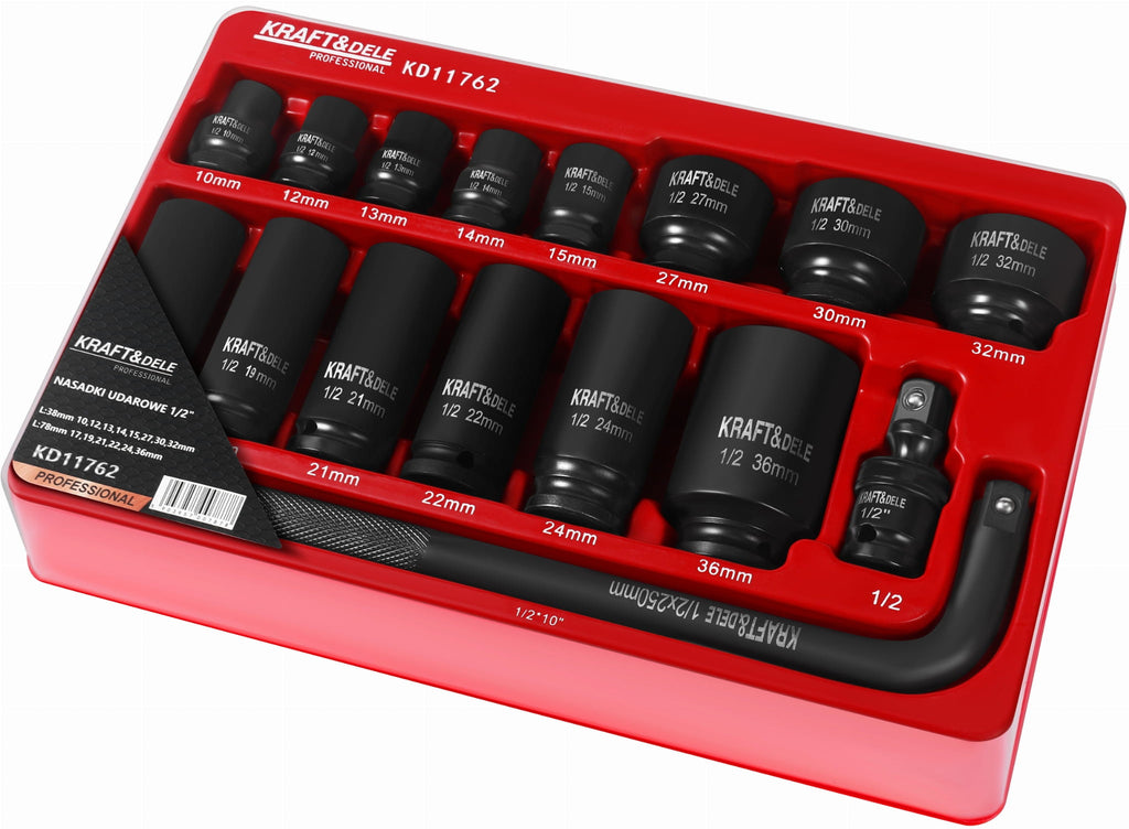 IMPACT SOCKETS 16PCS. KD11762