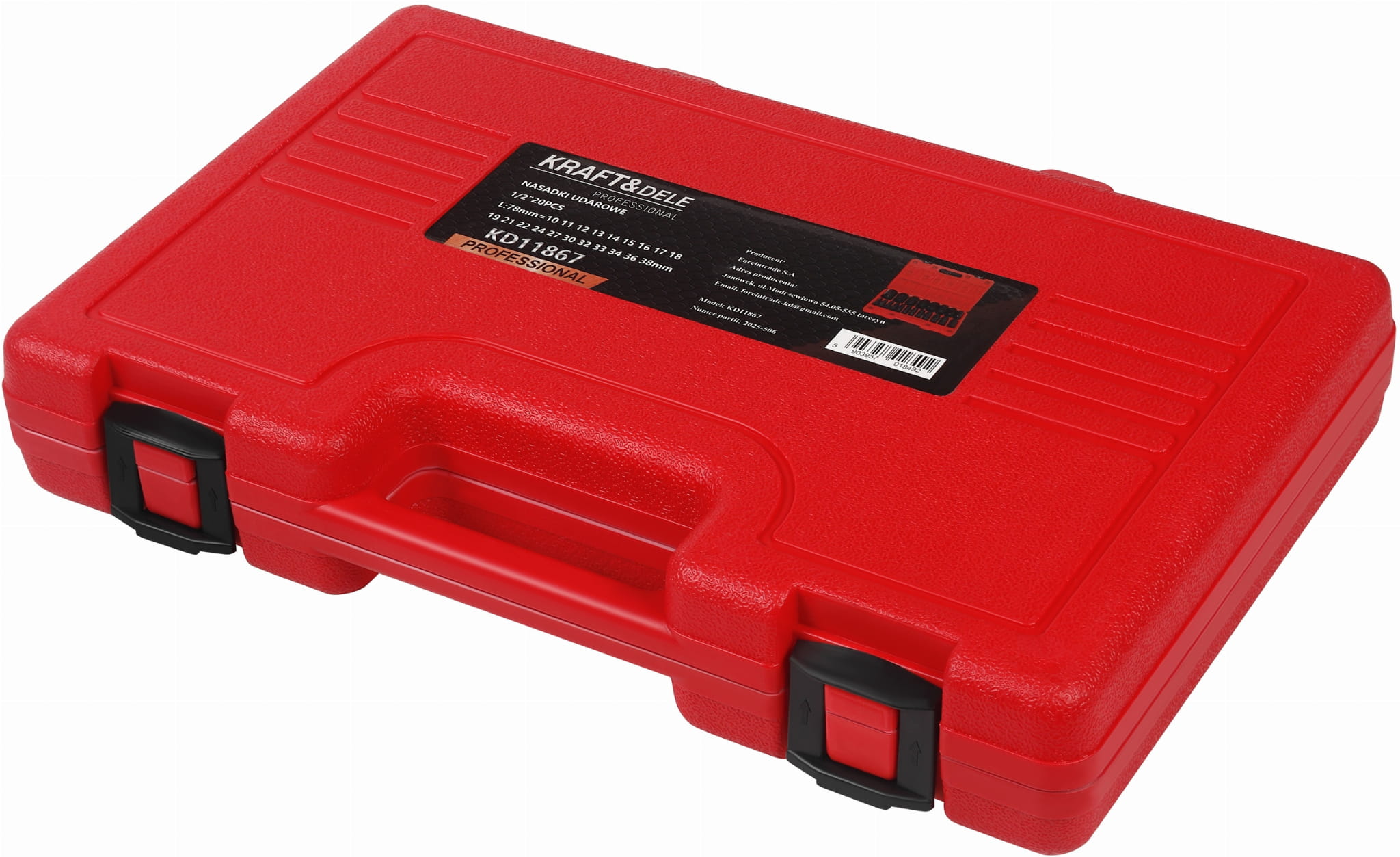 1/2" löökpadrunite komplekt 20 tk KD11867