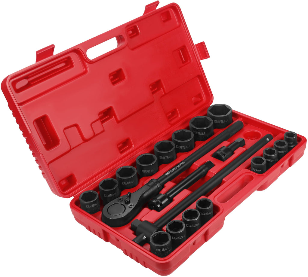 Käepide + pikendused + löökpadrunid 3/4" 21 tk KD11868