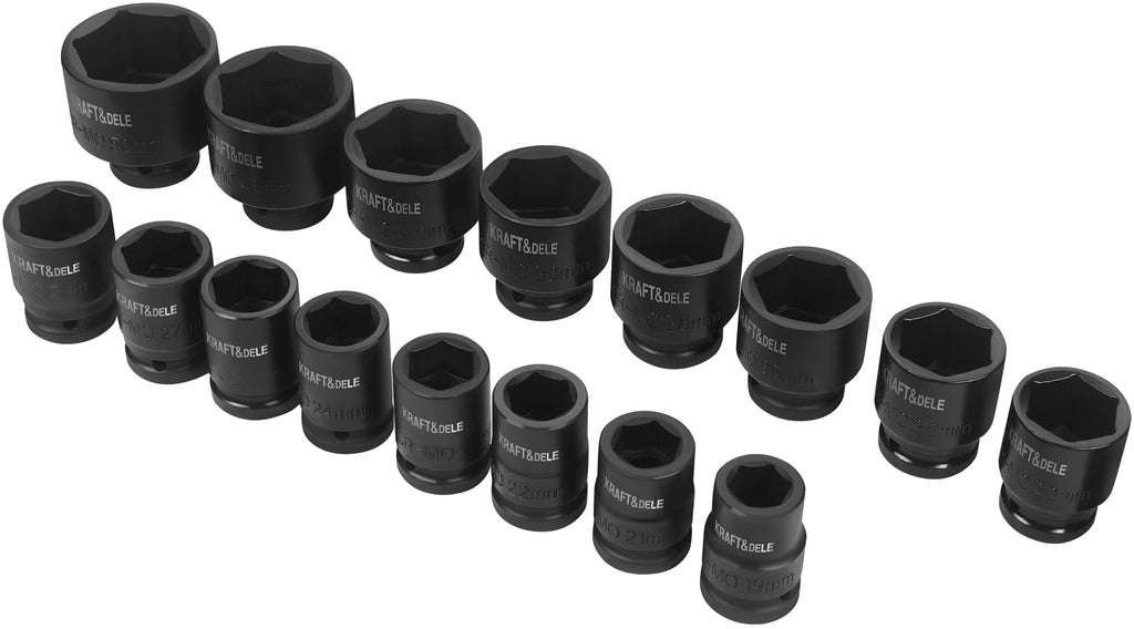 Käepide + pikendused + löökpadrunid 3/4" 21 tk KD11868