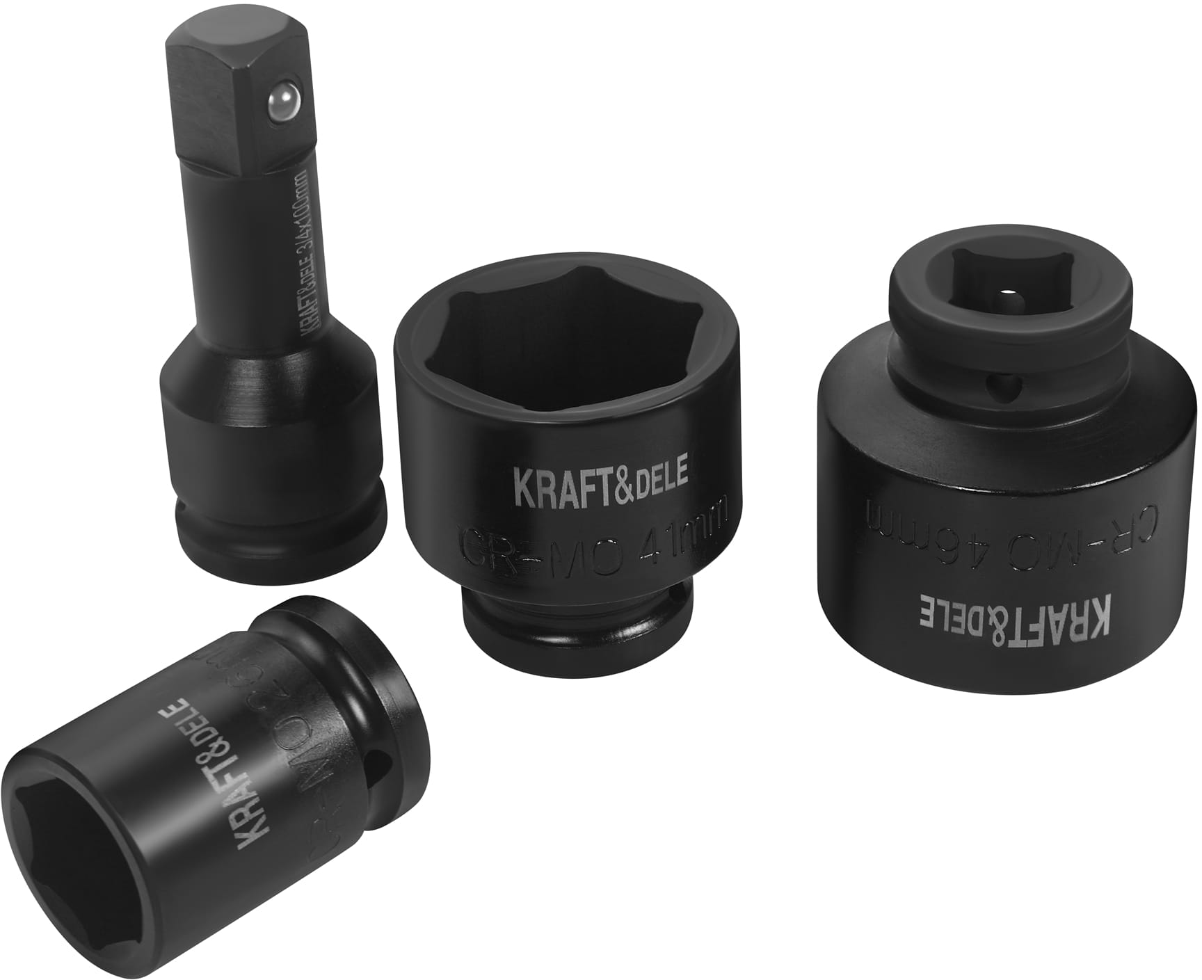 Käepide + pikendused + löökpadrunid 3/4" 21 tk KD11868