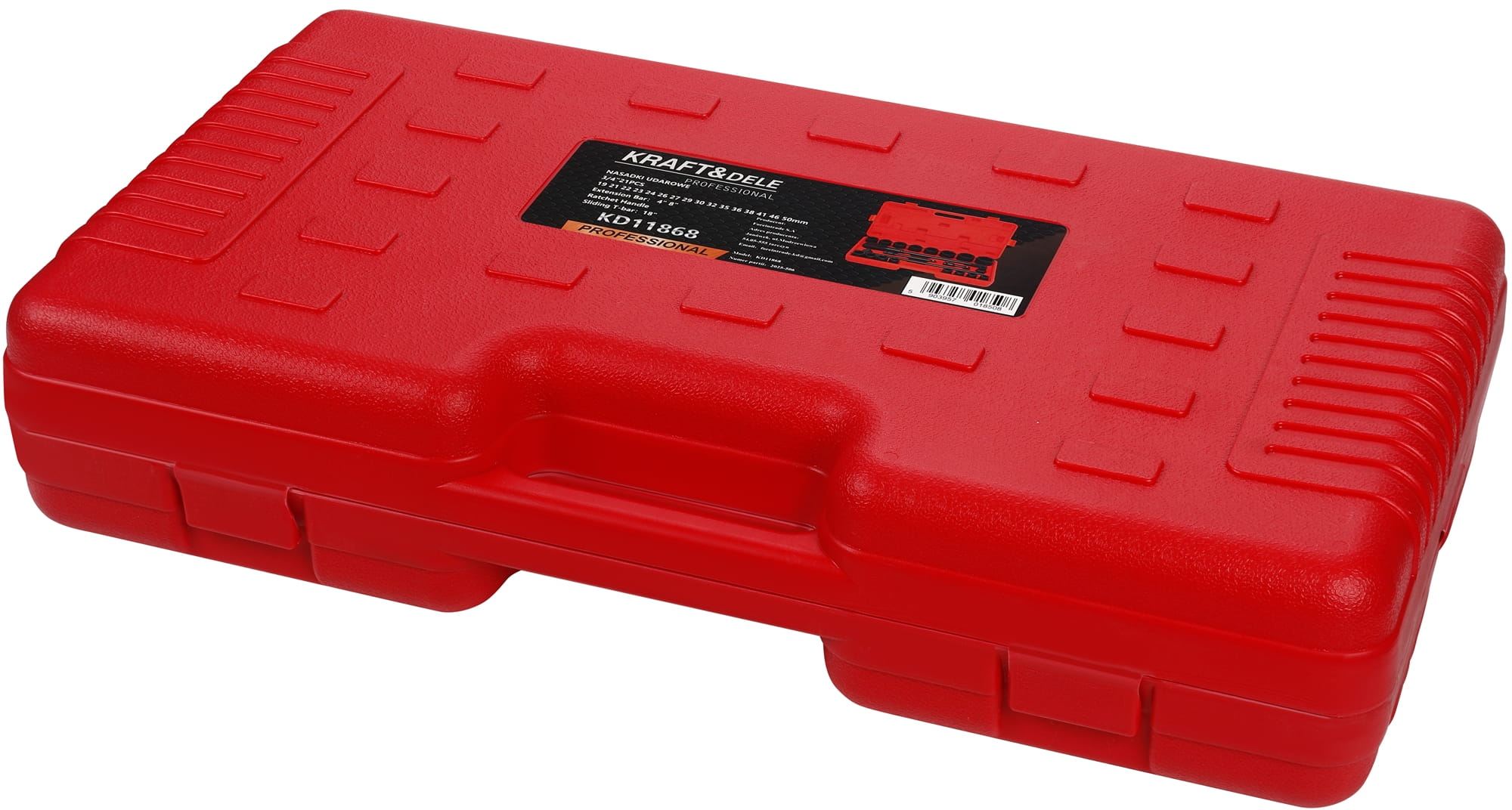 Käepide + pikendused + löökpadrunid 3/4" 21 tk KD11868