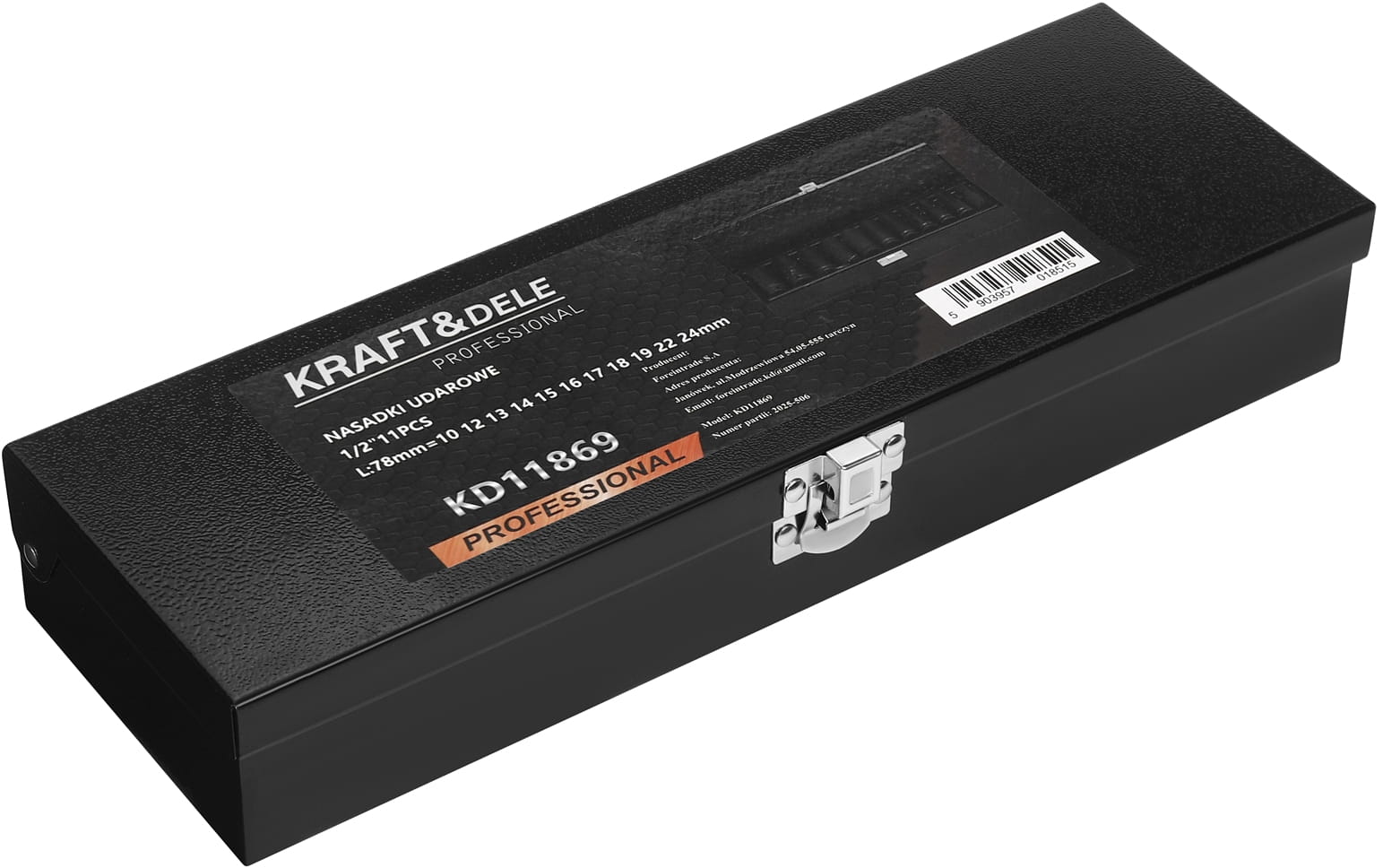 1/2" löökpadrunite komplekt 11 tk KD11869