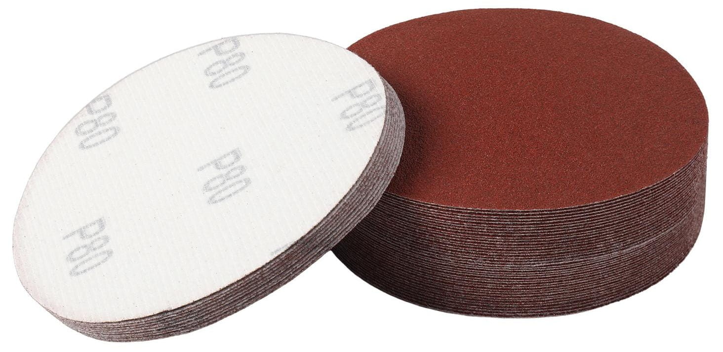 Abrasiiivpaber 50 tk. ketas 125mm P80 takjakinnitusega KD11803
