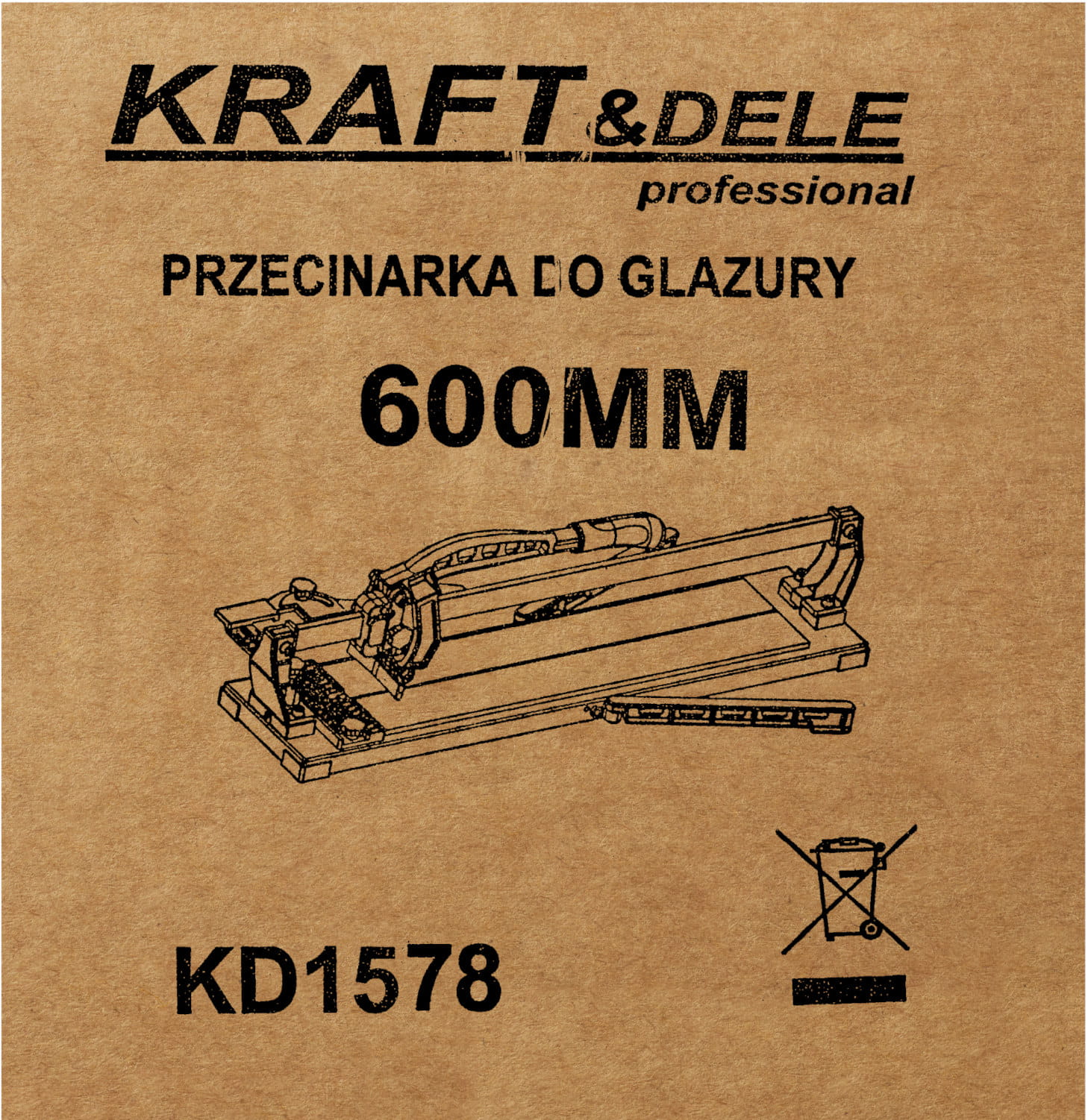 KRAFT&DELE plaadilõikur 600 mm KD1578