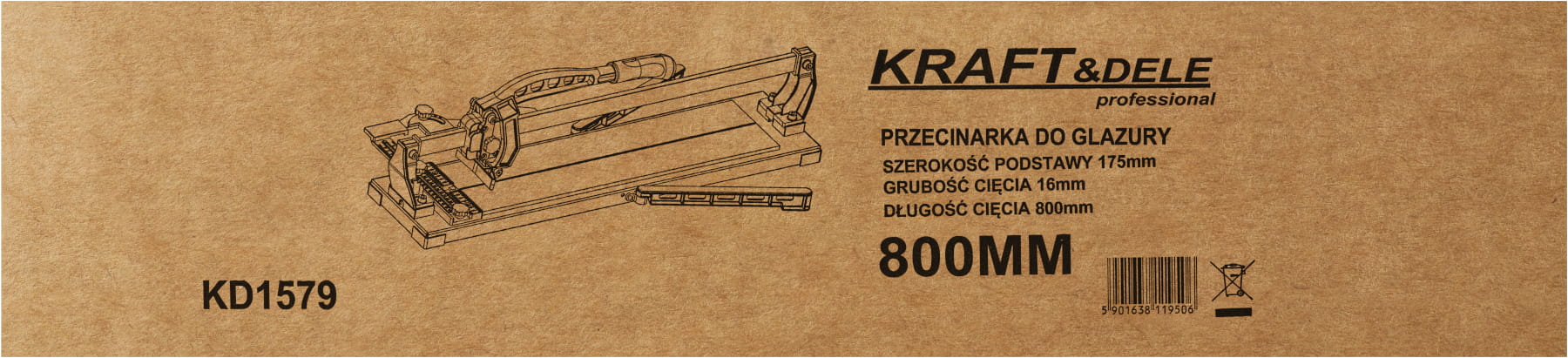 KRAFT&DELE käsiplaadilõikur 800 mm KD1579