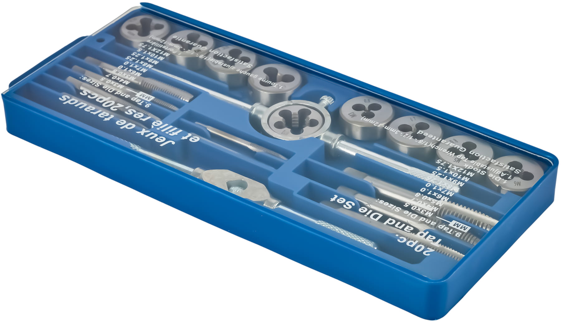 20-osaline keermetappide ja -plaatide komplekt KD10288
