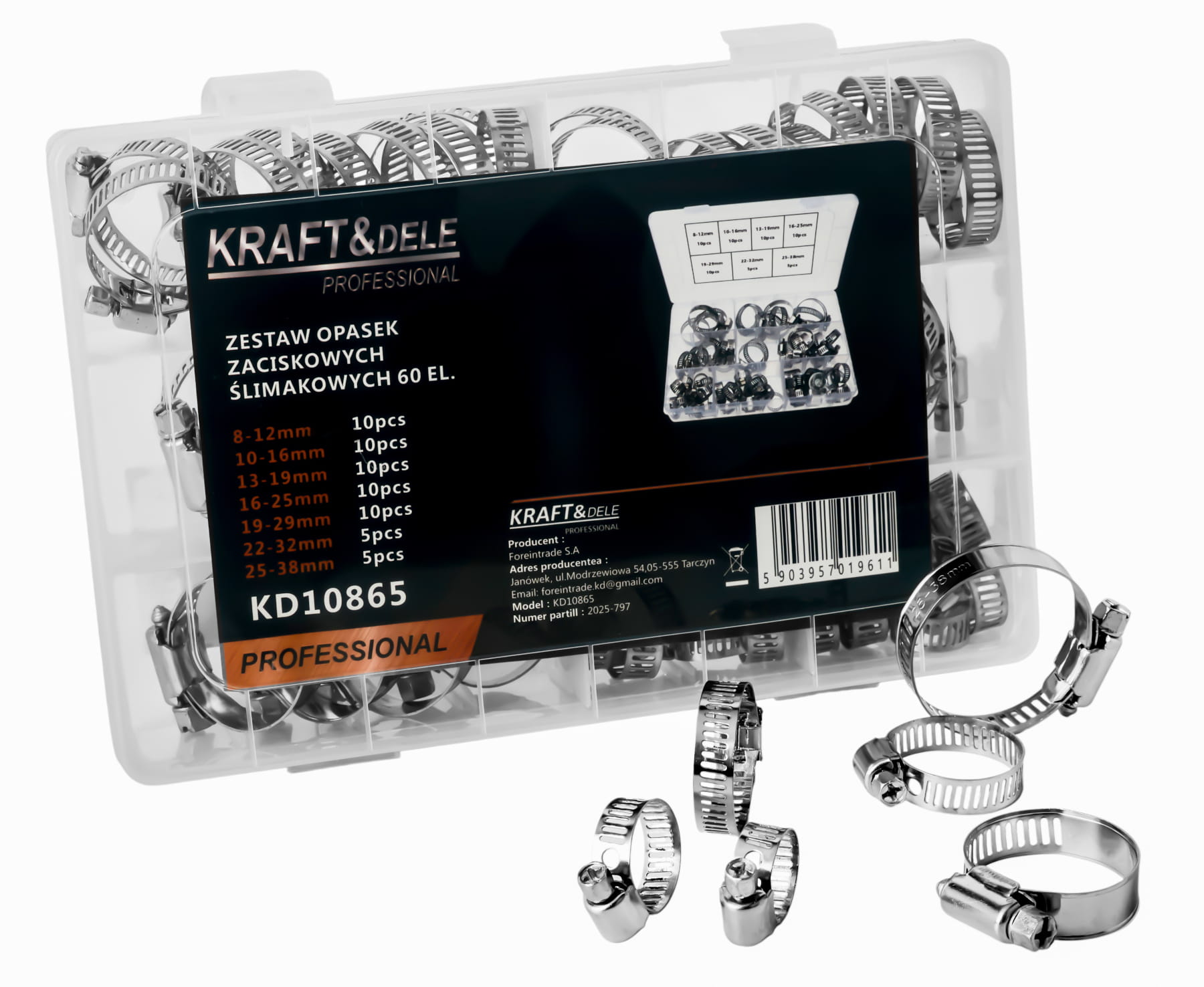 60 tk kruviklambrite komplekt KD10865