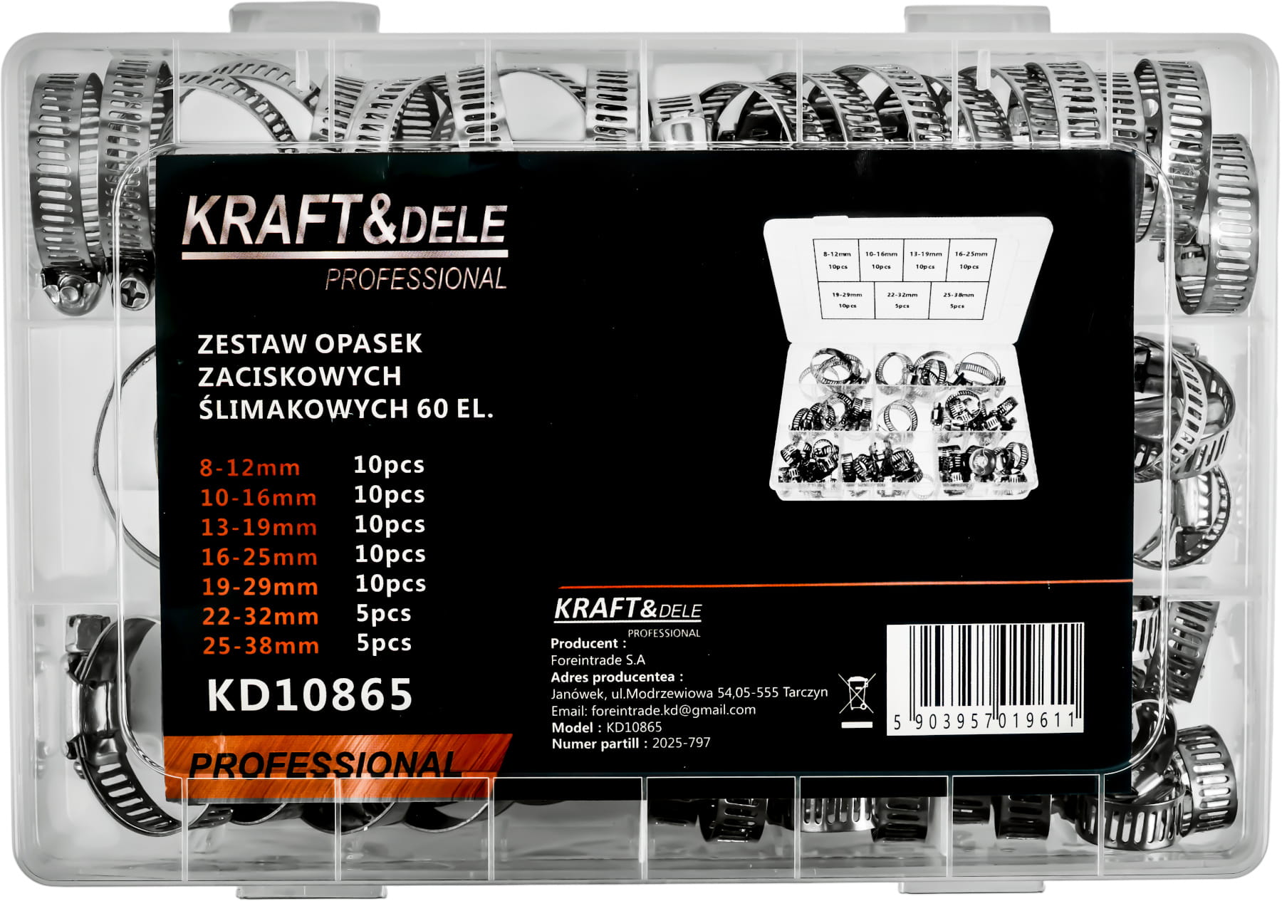 60 tk kruviklambrite komplekt KD10865