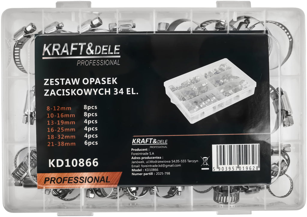 34-osaline kruviklambrite komplekt KD10866