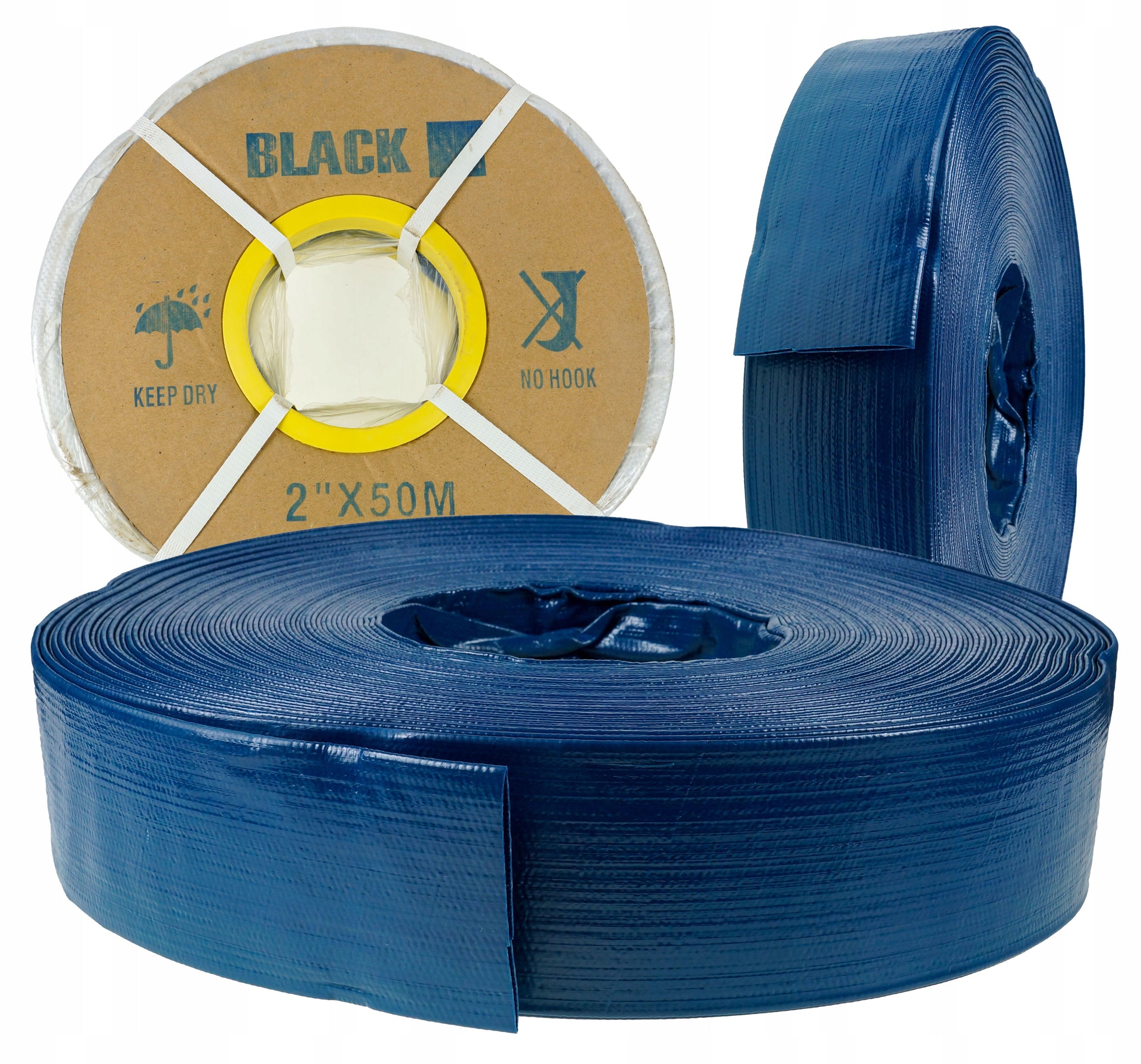 Tugev kummist tuletõrjevoolik pumpadele 2" 30M ja 50M – septikute puhastamiseks, reovee jaoks