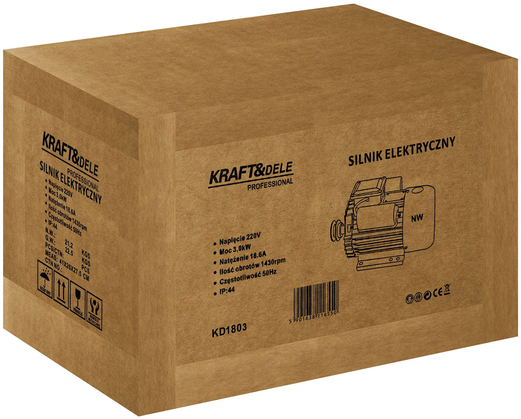 Electric motor 3kW 220V 1430rpm KD1803