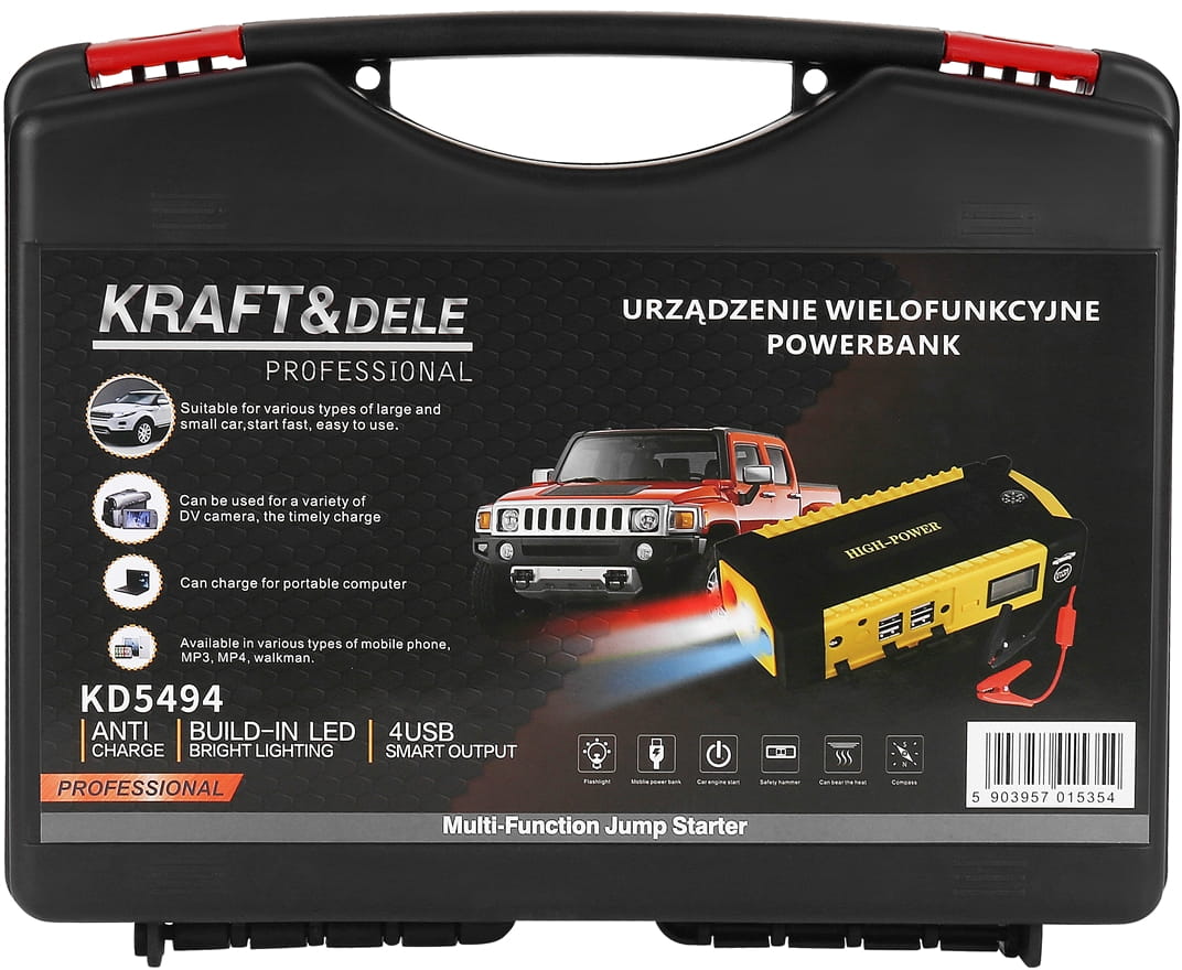 Multifunctional device powerbank + suitcase 16,800mAh KD5494