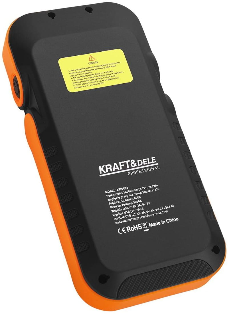 Multifunctional device powerbank + case 16,000mAh KD5493 (VB12)