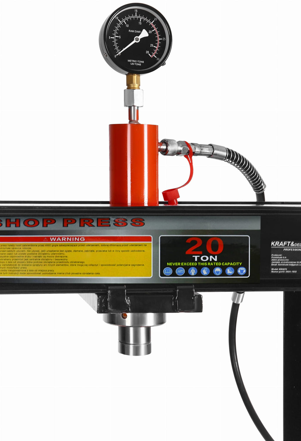 20 t hüdrauliline press külgsuunas nihutatava kolviga KD5875