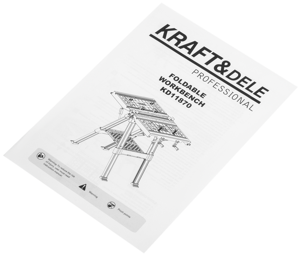 Folding Work and Clamping Table 350KG Load Capacity 84x81x63CM KD11870