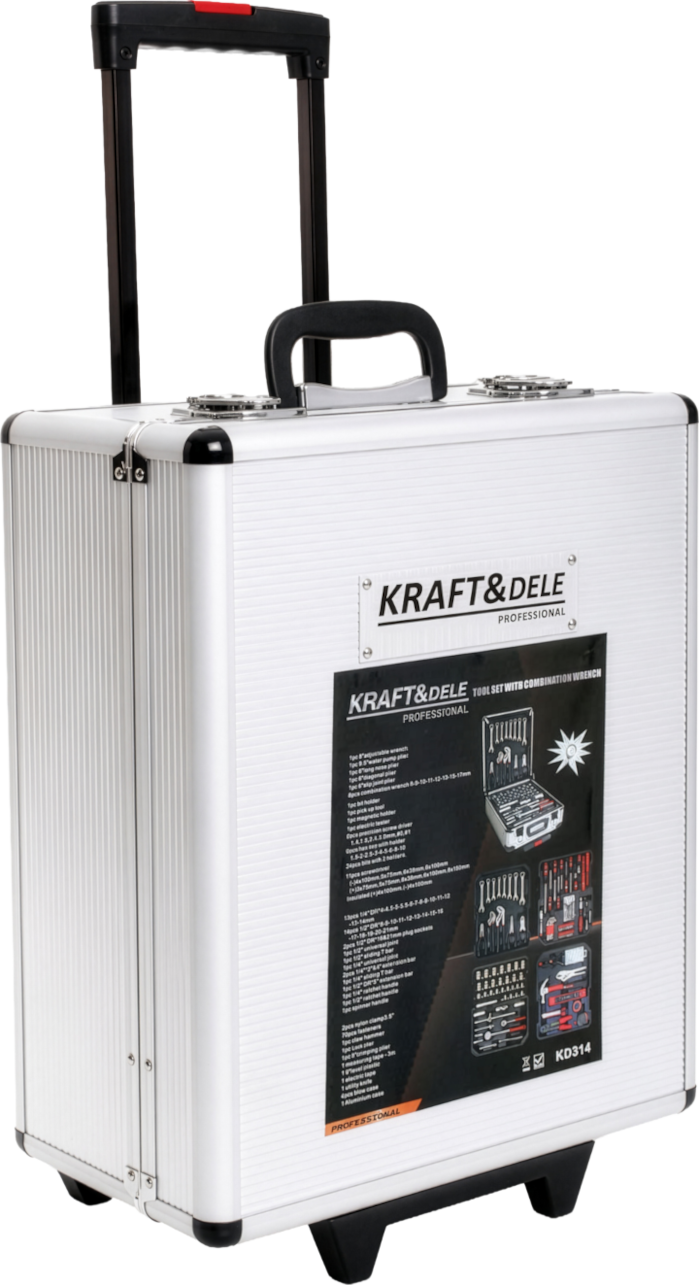 Mutrivõtmete komplekt 188 tk KD314 alumiiniumkohver (B36)