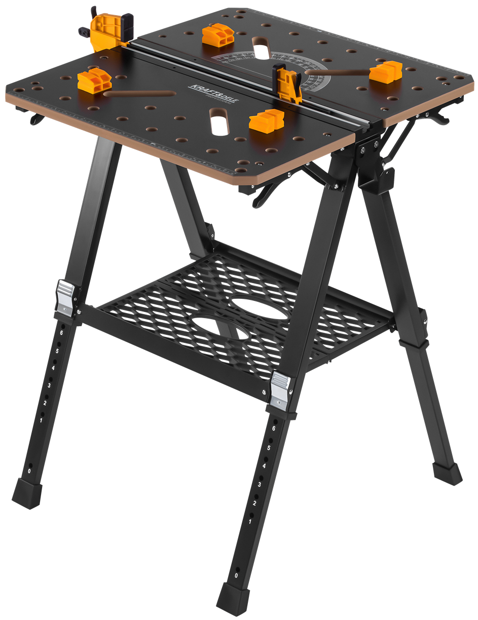 Folding Work and Clamping Table 454KG Load Capacity 70x65x92CM MDF KD11871
