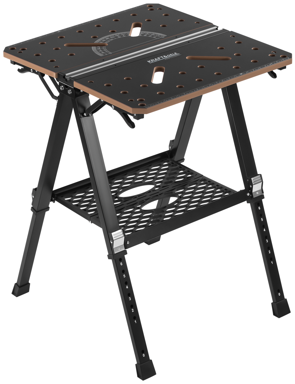 Folding Work and Clamping Table 454KG Load Capacity 70x65x92CM MDF KD11871